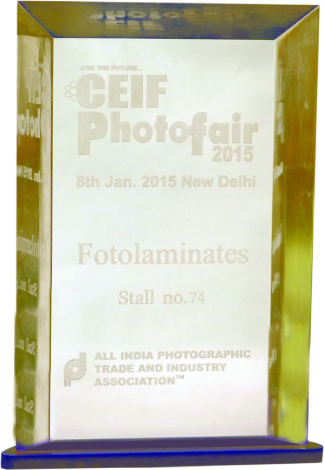 ALL INDIA PHOTOGRAPHIC TRADE & INDUSTRY ASSOCIATION PHOTOFAIR AWARD IN 2015