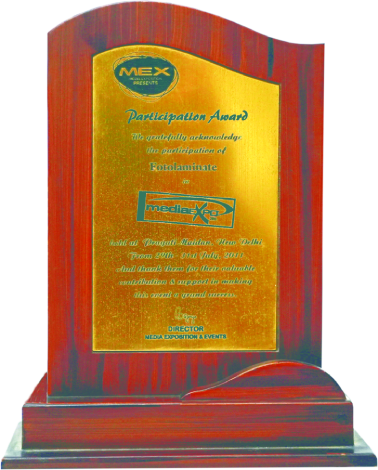 MEDIA EXPO PRAGATI MAIDAN AT NEW DELHI AWARD IN 2011